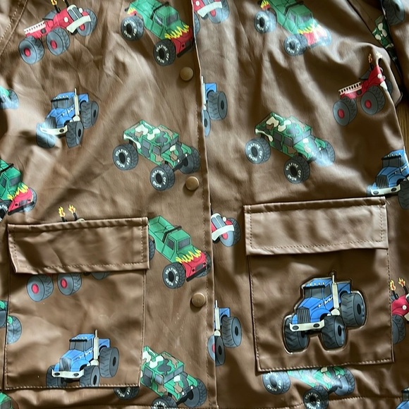Foxfire for Kids Little Boys Monster Truck Raincoat - Picture 4 of 7